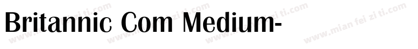 Britannic Com Medium字体转换